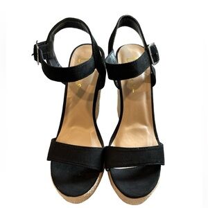 Lulu's Size 8 suede espadrille wedges